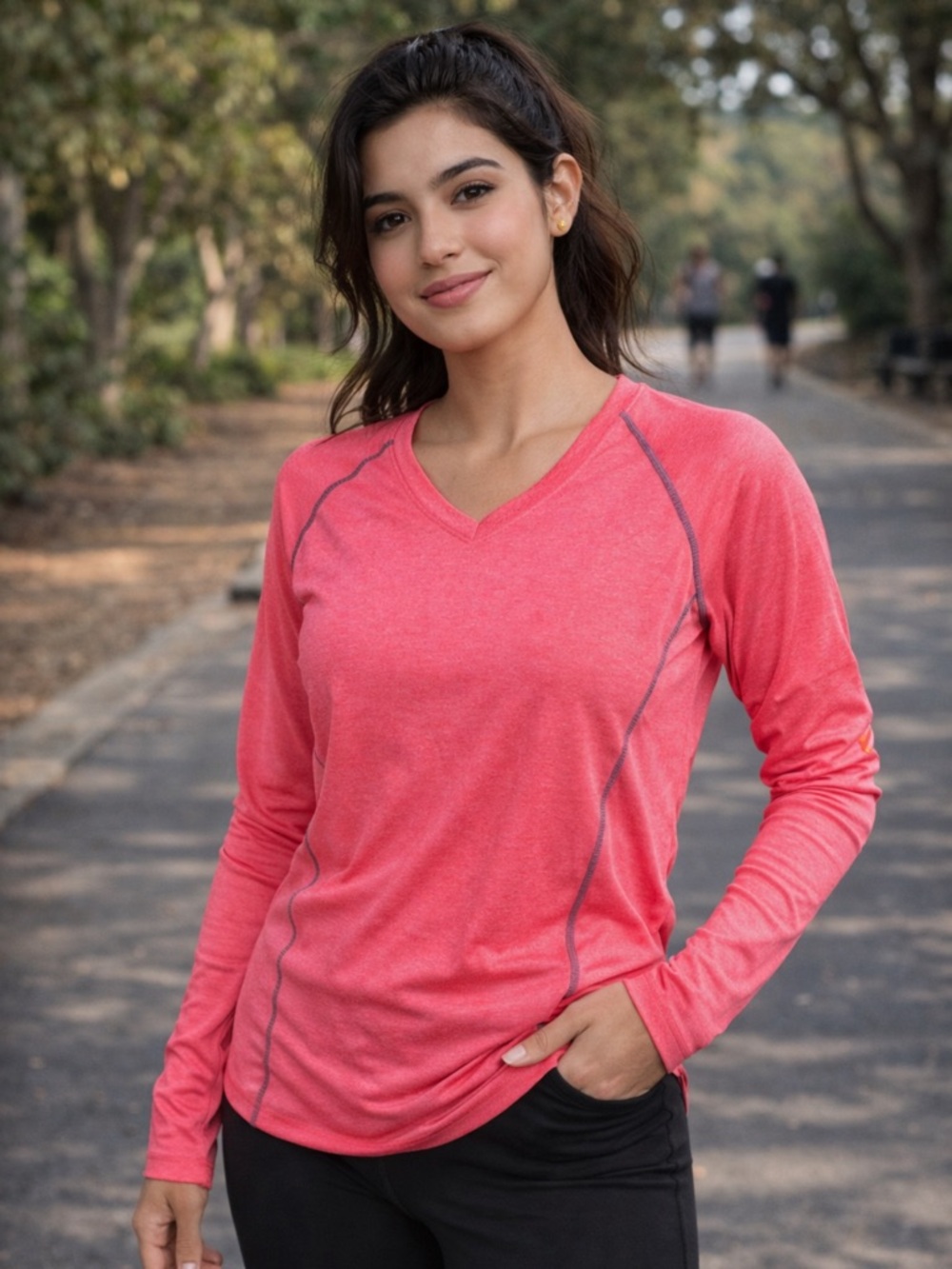 Coral Pink Performance Top